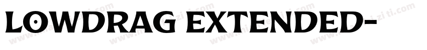 Lowdrag Extended字体转换